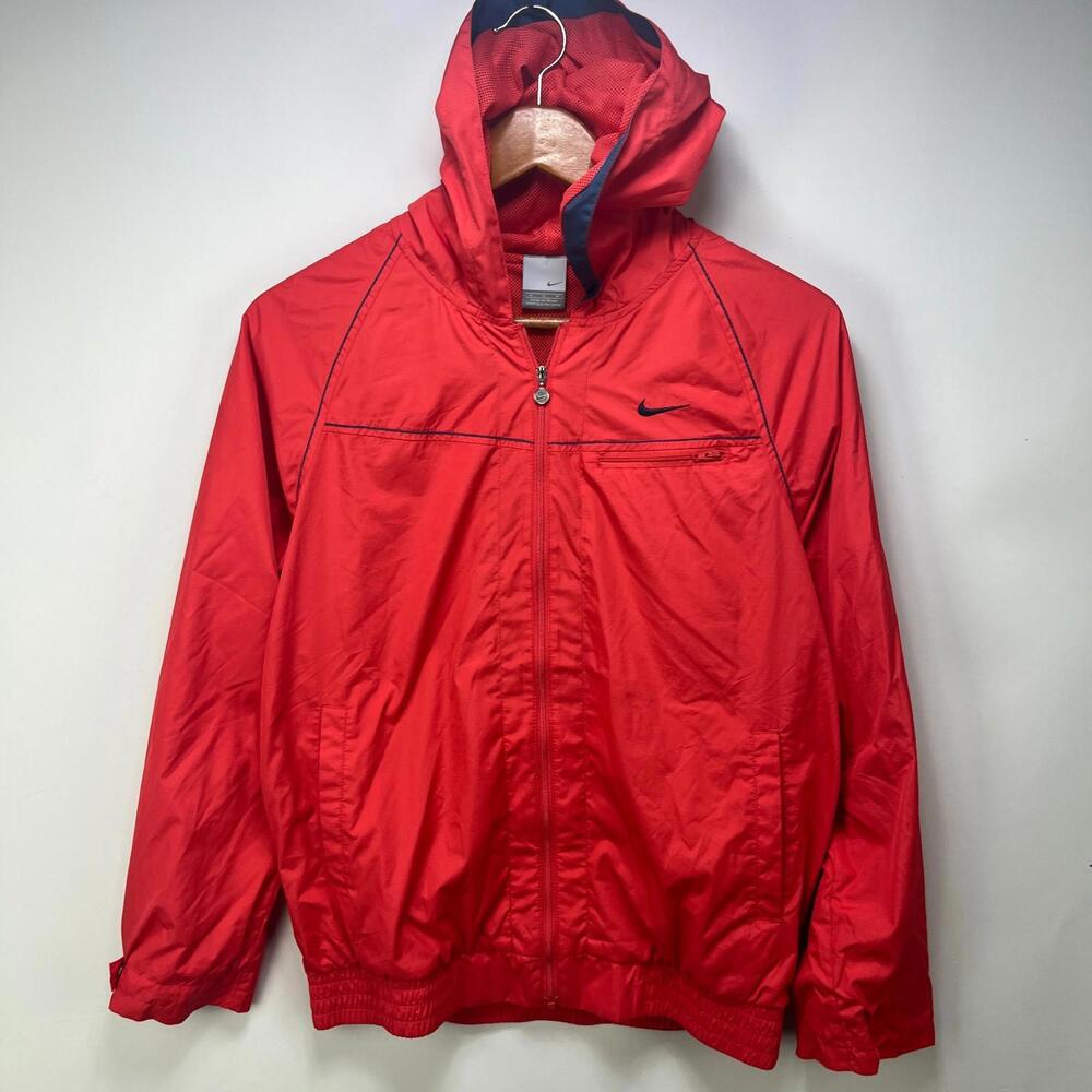 Vintage Nike Y2K Zip Up Windbreaker Jacket Womens Medium